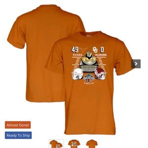 Men's Blue 84 Texas Longhorns vs. Oklahoma Sooners TShirt